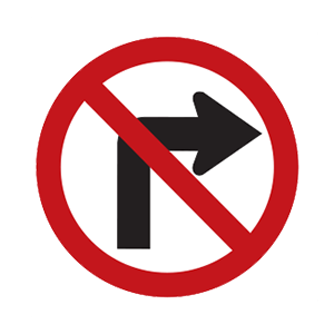 indiana-no right turn